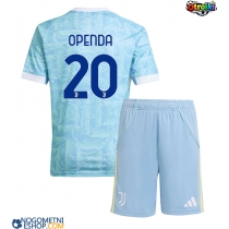 Otroški Nogometni dresi Juventus Lois Openda #20 Gostujoči 2025-26 Kratek Rokav (+ Kratke hlače)